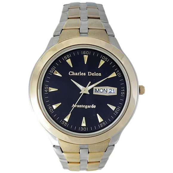 Charles Delon Watch Women Stainless Steel Silver Gold WR  Charles Delon Dress/Formal Style Silver/Gold Watch